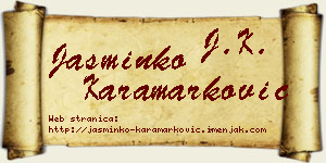 Jasminko Karamarković vizit kartica